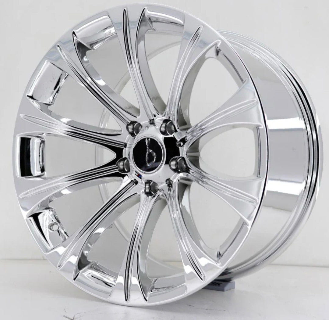 Jantes 19" 5x120 ( UNIQUEMENT SUR DEMANDE ) type 166M full chrome