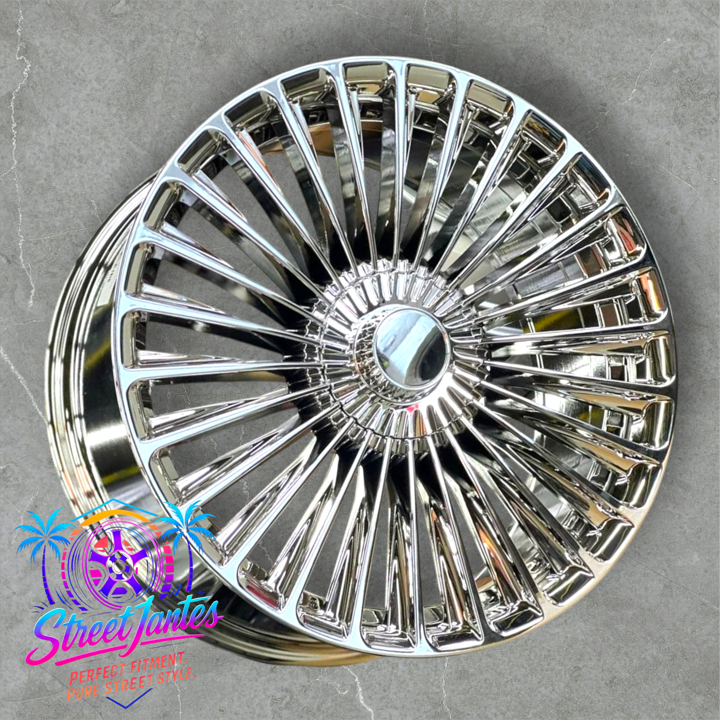 Jantes 20" 5x112 type Maybach full chrome ✨