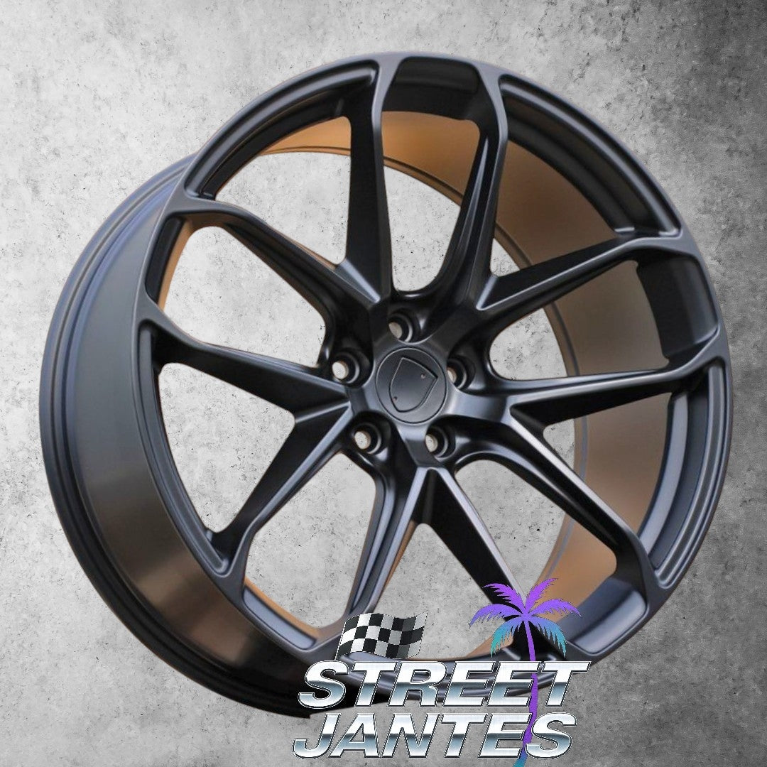 Jantes 21" 5x112 toca wheels black satin