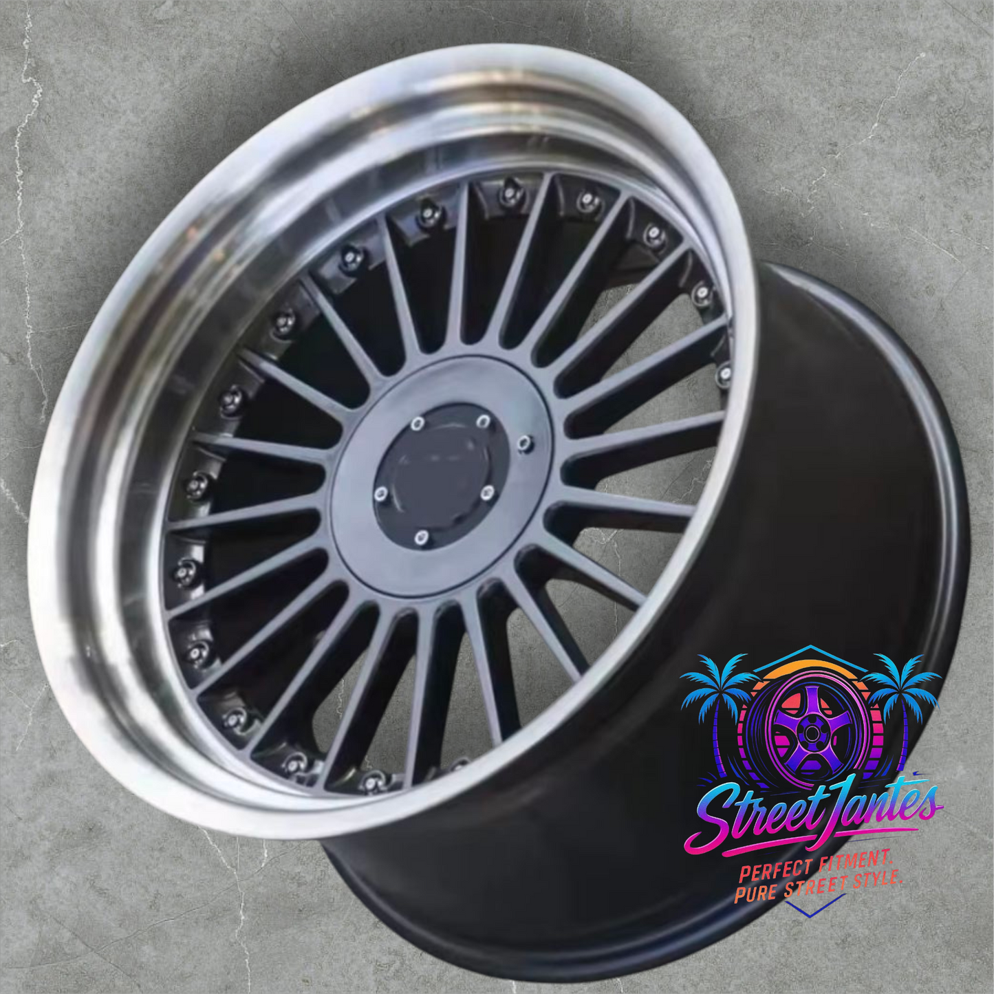 Jantes 17" 5x100 type ALP 🔥 YKW WHEELS 🔥 GRIS ANTHRACITE
