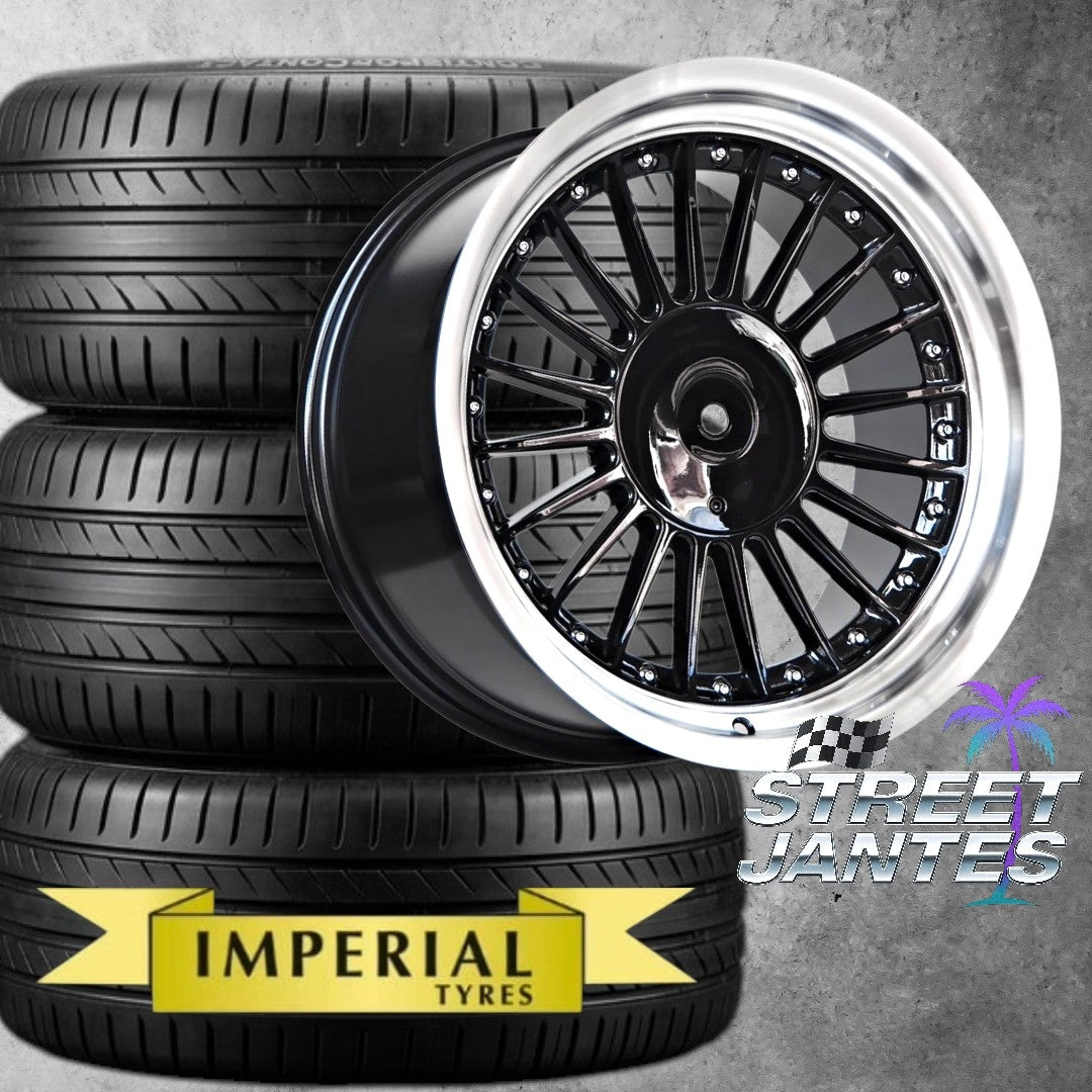 PACK JANTES + PNEUS 17" 5x120 TYPE ALP BLACK đź–¤ SUR DEMANDE