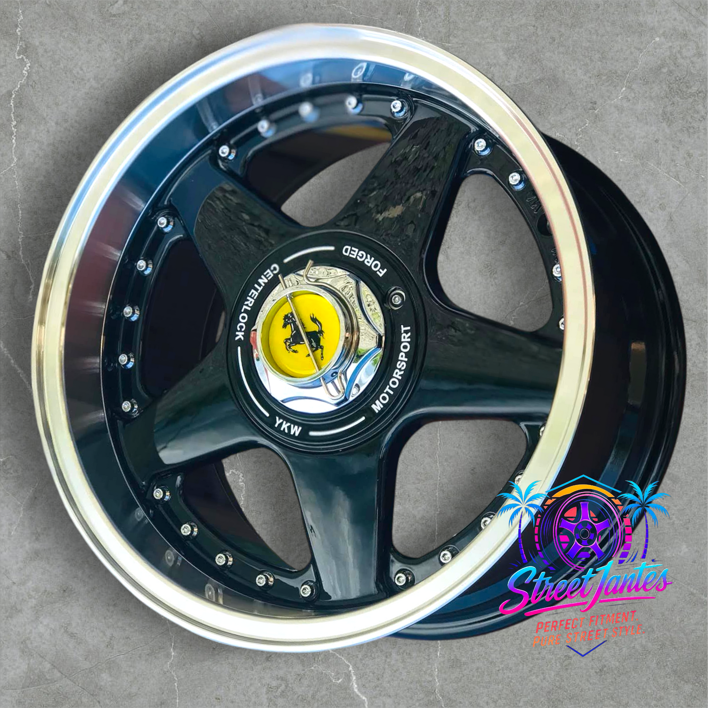 Jantes 17" 5x100 evo FF 🔥 YKW WHEELS 🔥 black 🖤