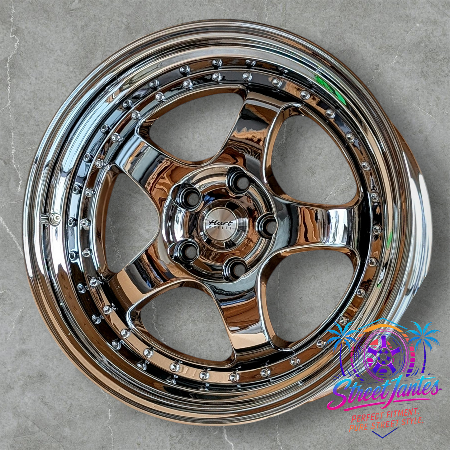 Jantes 18" 5x120 / 5x112 S1 🔥 HART WHEELS HR99 CHROME 🔥