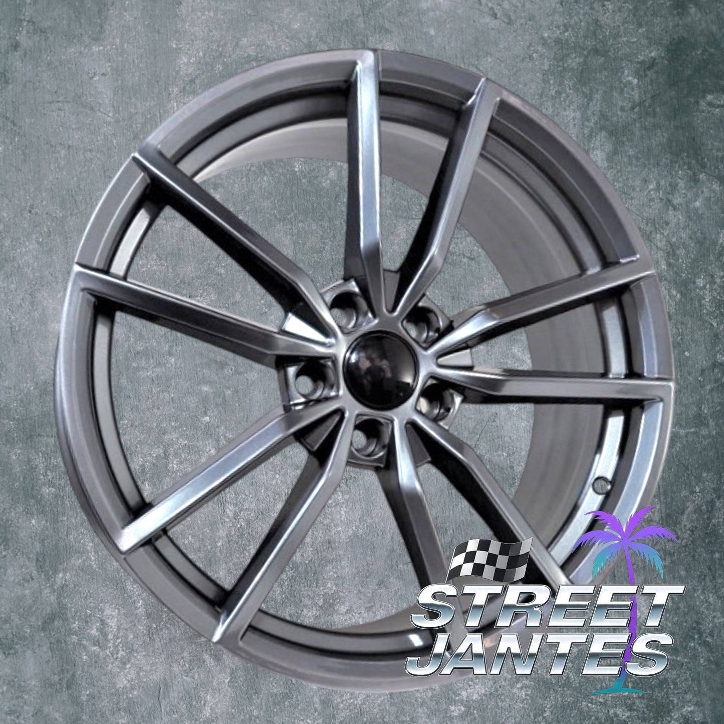 Jantes 17" 5x100 type VW golf GTI R2