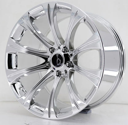 Jantes 19" 5x120 ( UNIQUEMENT SUR DEMANDE )  type 166M full chrome