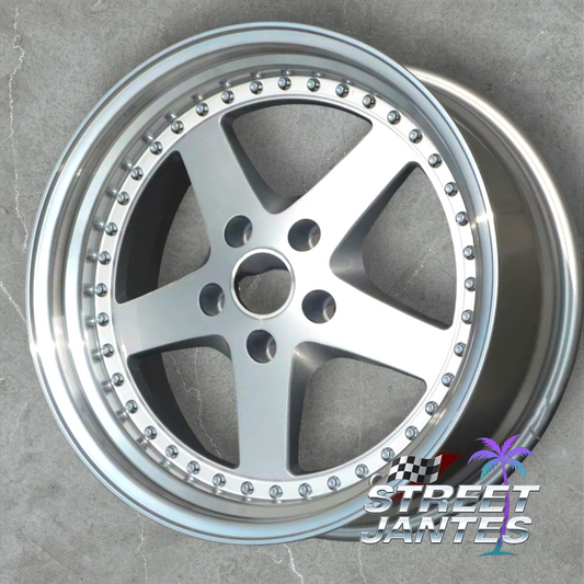 Jantes 18" 5x120 TYPE WORK EQUIPE SILVER