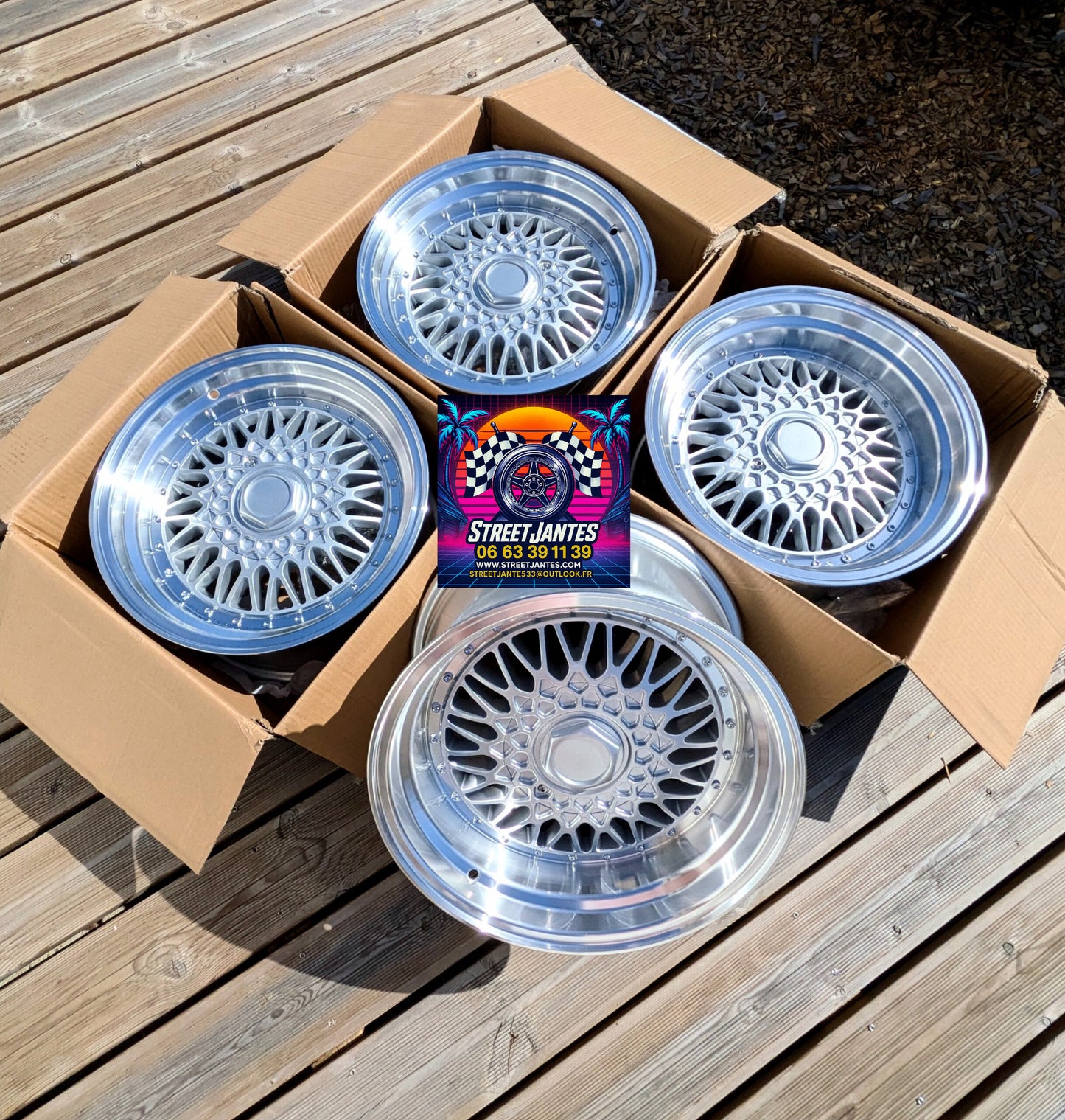 Jantes 16 " 4x100 FORZZA type BBS RS