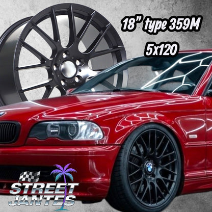 PACK JANTES + PNEUS  18" 5x120 type M-Sport 359m