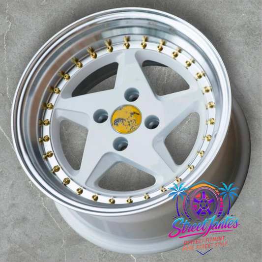 Jantes 15" 4x100 TYPE F348 WHITE 🔥 YKW WHEELS 🔥