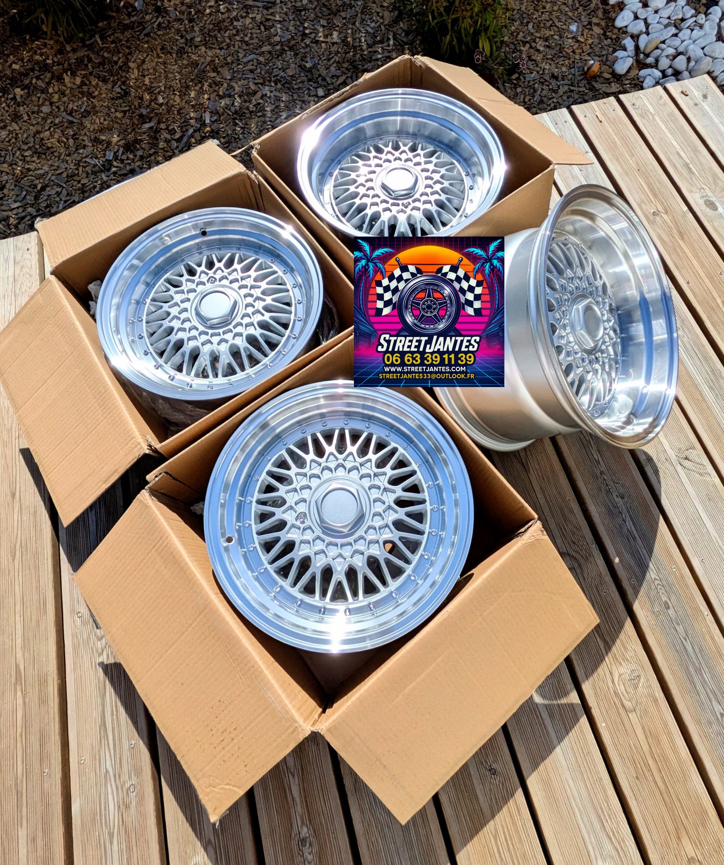 Jantes 16 " 4x100 FORZZA type BBS RS