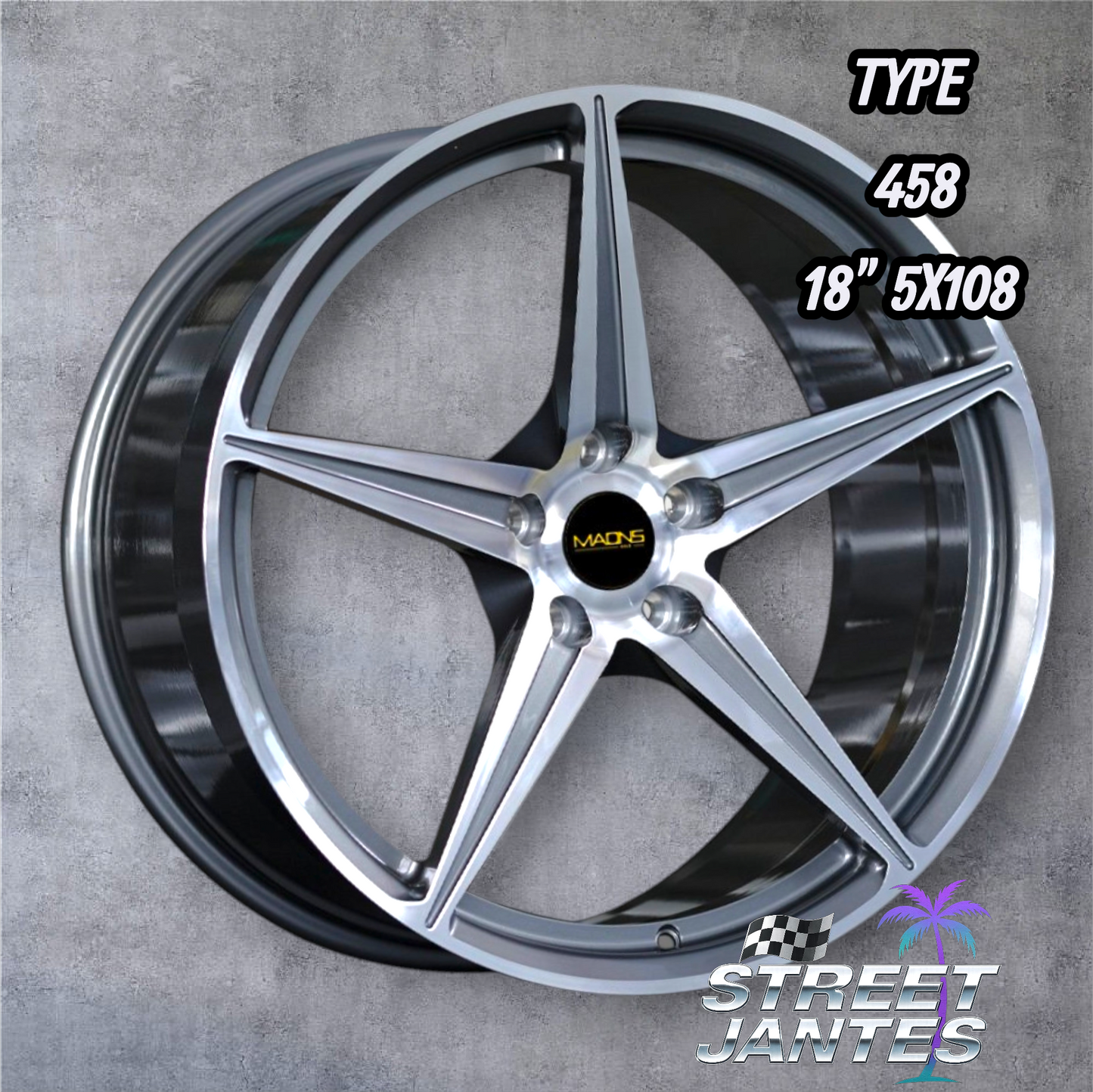 Jantes 18" 5x108 TYPE 458