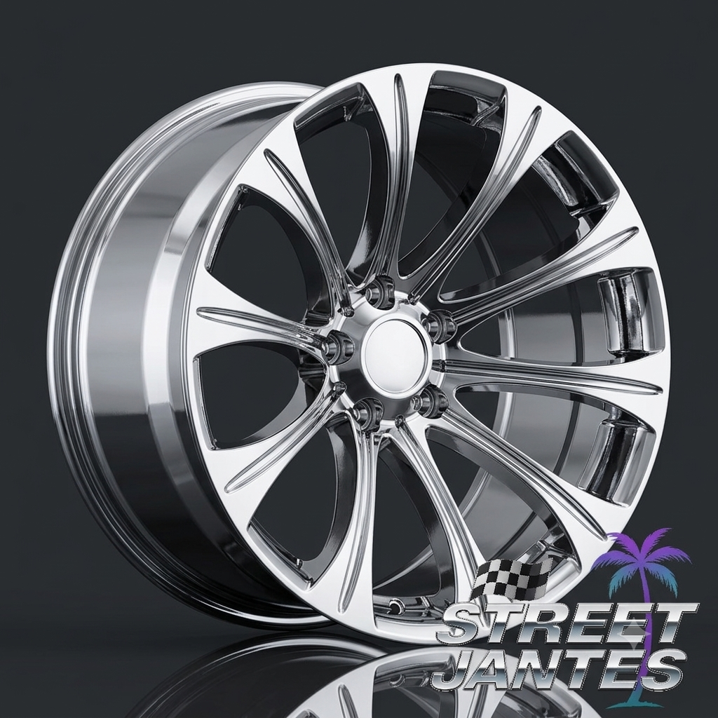 JANTES 19" ( STREET JANTES COSTUME FORGE WHEELS SUR-MESURE ) TYPE 166M CHROME