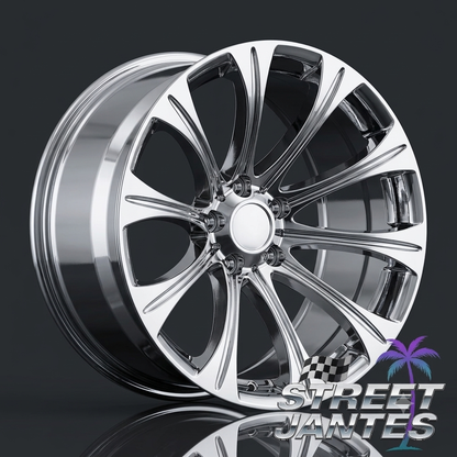 JANTES 19" ( STREET JANTES COSTUME FORGE WHEELS SUR-MESURE ) TYPE 166M CHROME