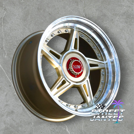 Jantes 17" 5x120 / 5X112 YKW WHEELS SPLIT GOLD