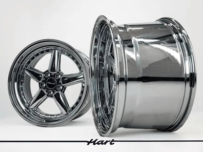 Jantes 19" 5x120 🔥 HART WHEELS 🔥 TYPE AC SILVER  ( série 5 / 6 / 7 )  CHROME