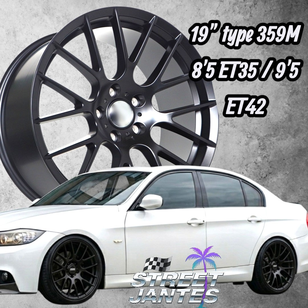 PACK JANTES + PNEUS  19" 5x120 types 359m ( serie 3 )