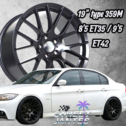 PACK JANTES + PNEUS  19" 5x120 types 359m ( serie 3 )