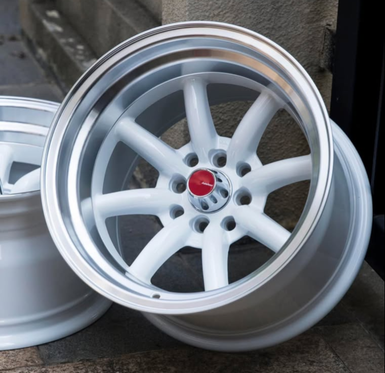 Jantes 15"  4X100 / 4x114.3 🔥 YKW WHEELS 🔥 TYPE ROTA WHITE