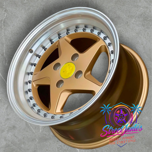 Jantes 17" 4x100 TYPE F348 BRONZE 🔥 YKW WHEELS 🔥
