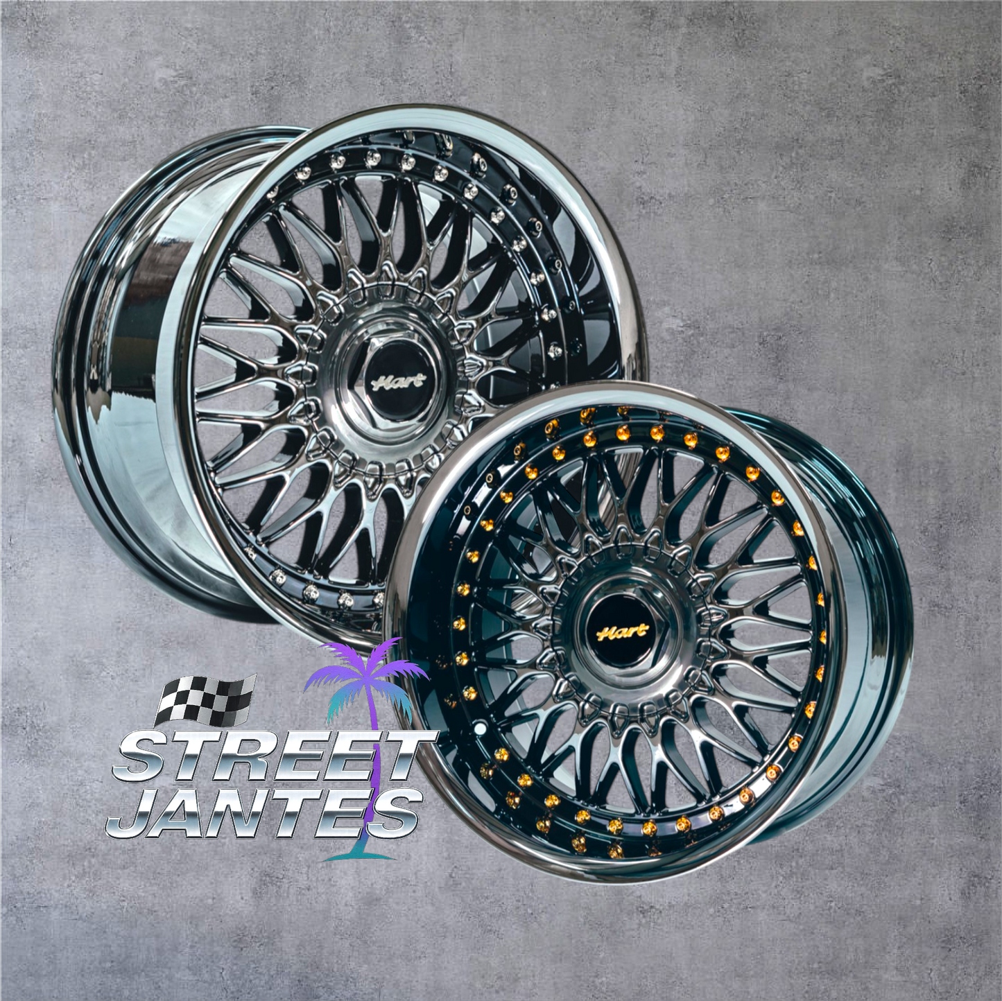 Jantes 17" 4x100 / 4x108 HART WHEELS HR86 🔥