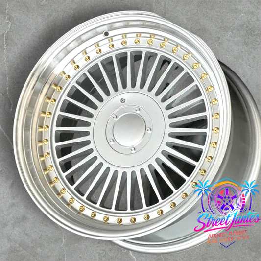 Jantes 19" 5x120  🔥TYPE ALP SILVER GOLD 🔥 ( serie 5 6 7 )