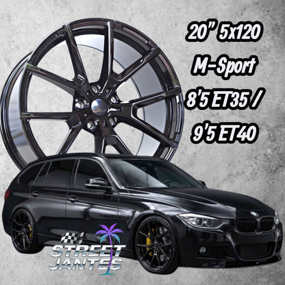 PACK JANTES + PNEUS 20" 5x120 M SPORT torn  SERIE F