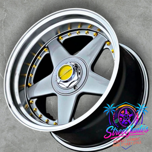 Jantes 17" 5x120 type EVO GOLD 🔥 YKW WHEELS 🔥