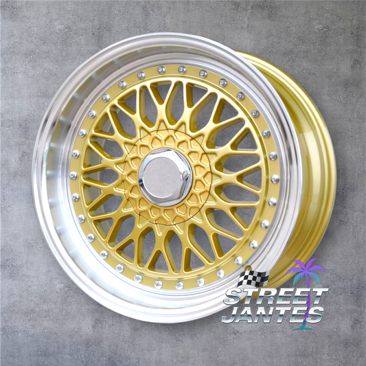 Jantes 17" 5x112 type BBS RS gold