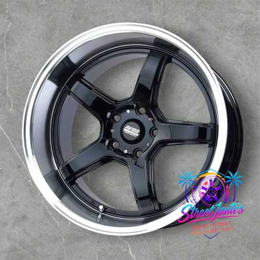 Jantes 18" 5x114.3  JDM TYPE WORK BLACK
