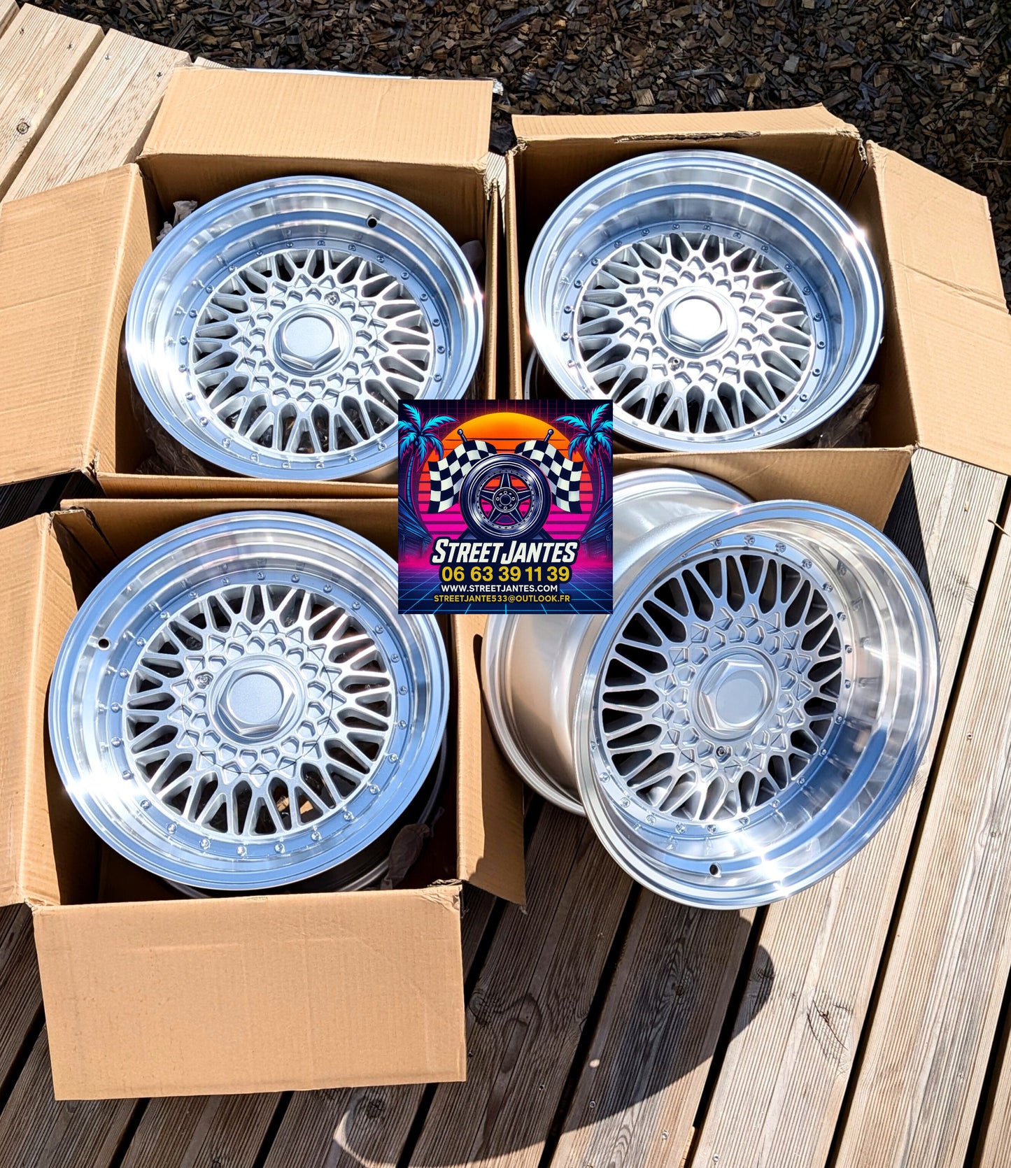Jantes 16 " 4x100 FORZZA type BBS RS