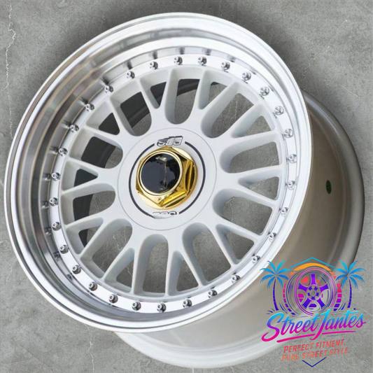 Jantes 17" 5x120 / 5x112 🔥 YKW WHEELS 🔥 type BBS BLANC LM VINTAGE