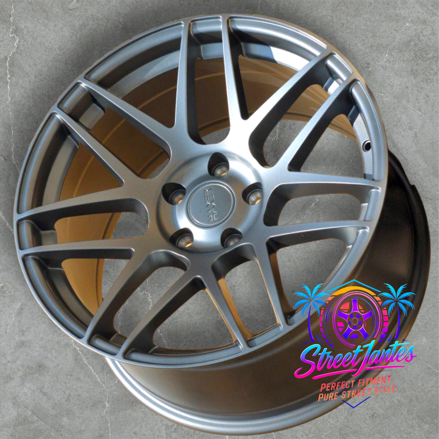 Jantes 19" 5x120 haxer wheels hx022  GRIS ANTHRACITE ( series 3)