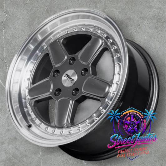 Jantes 17" 5X120  AC 🔥 HART WHEELS HR82 🔥 GRIS ANTHRACITE