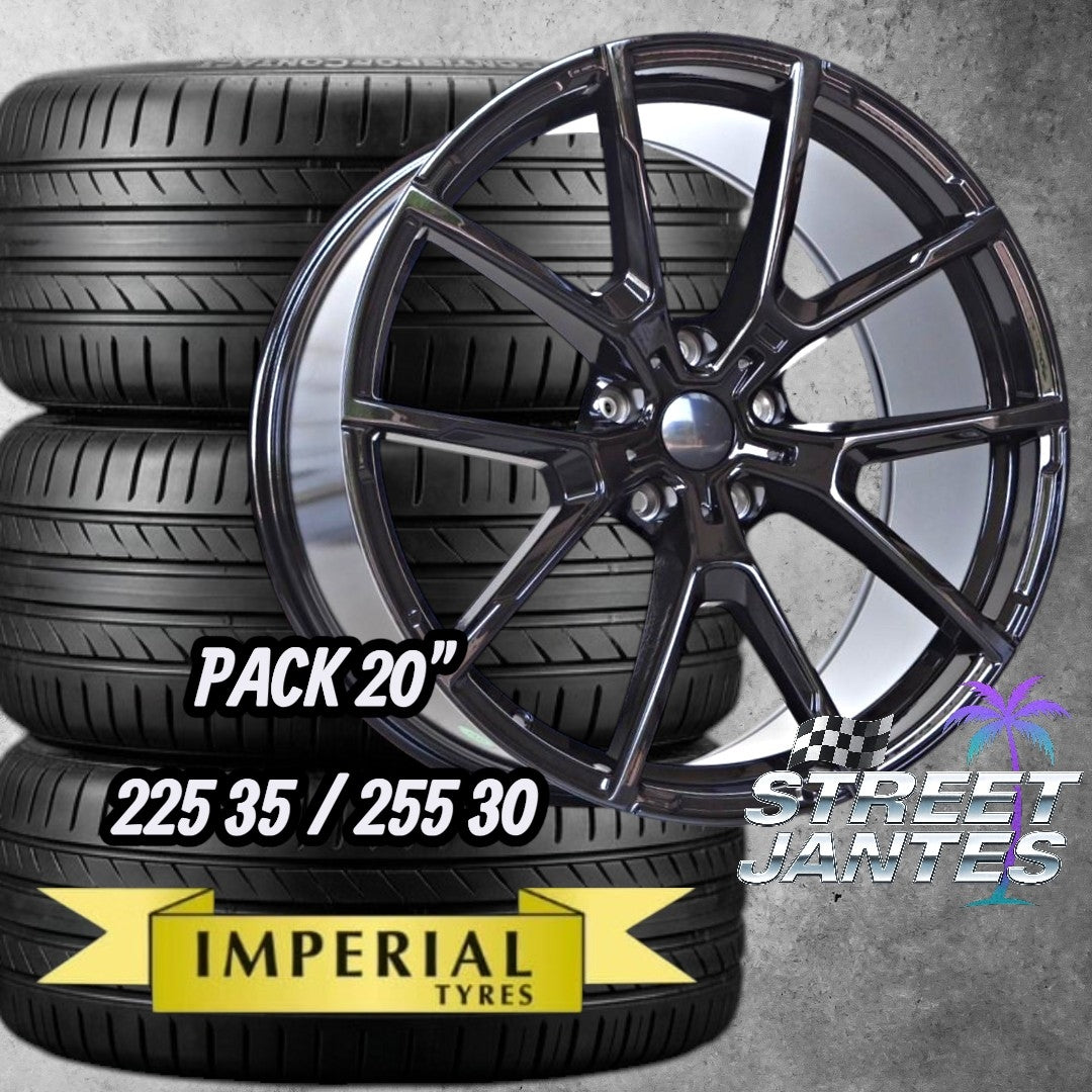 PACK JANTES + PNEUS 20" 5x120 M SPORT torn  SERIE F