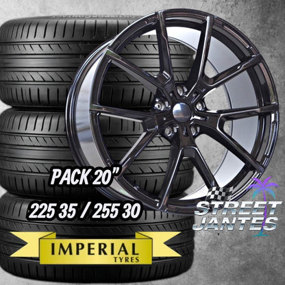 PACK JANTES + PNEUS 20" 5x120 M SPORT torn  SERIE F
