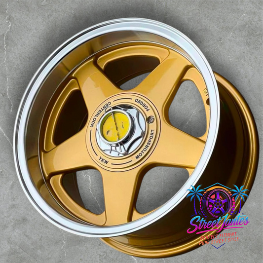 Jantes 17" 4x114.3 TYP FF GOLD 🔥 YKW WHEELS 🔥