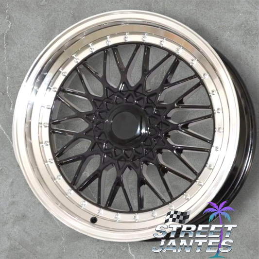 Jantes 17" 4x100 type BBS RS black 🖤