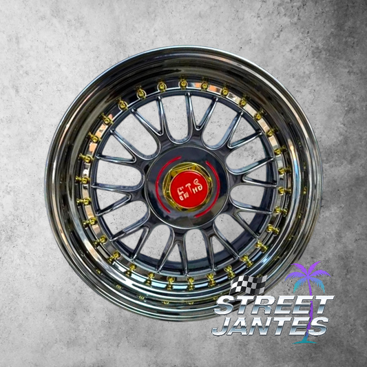 Jantes 17" type BBS RS Chrom gold