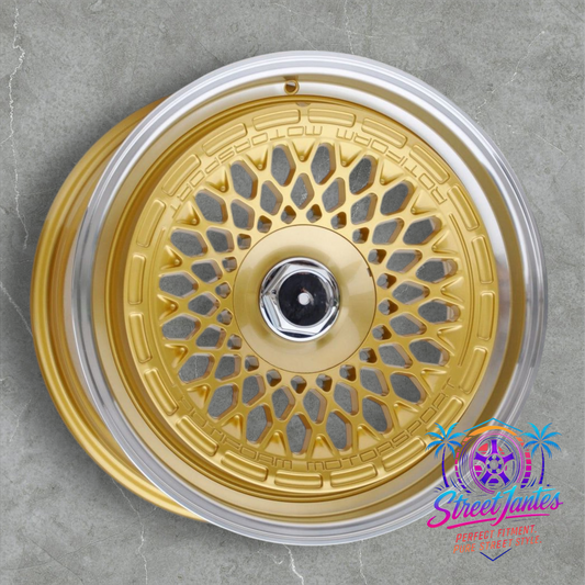 Jantes 18" 5x120 GOLD type ROTIFORM MESH ( serie 5 )