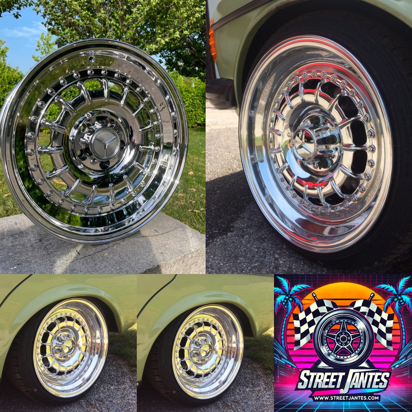 Jantes 17" 5x120 Benz vintage baroc