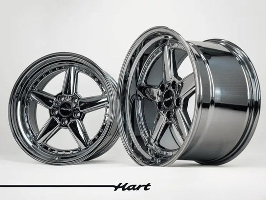 Jantes 19" 5x120 🔥 HART WHEELS 🔥 TYPE AC SILVER  ( série 5 / 6 / 7 )  CHROME