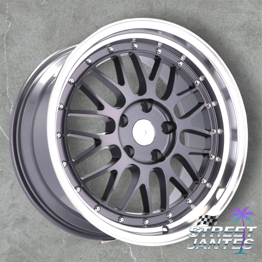 Jantes 17" 5x120 (série 3) TYPE BBS LM GRIS ANTHRACITE