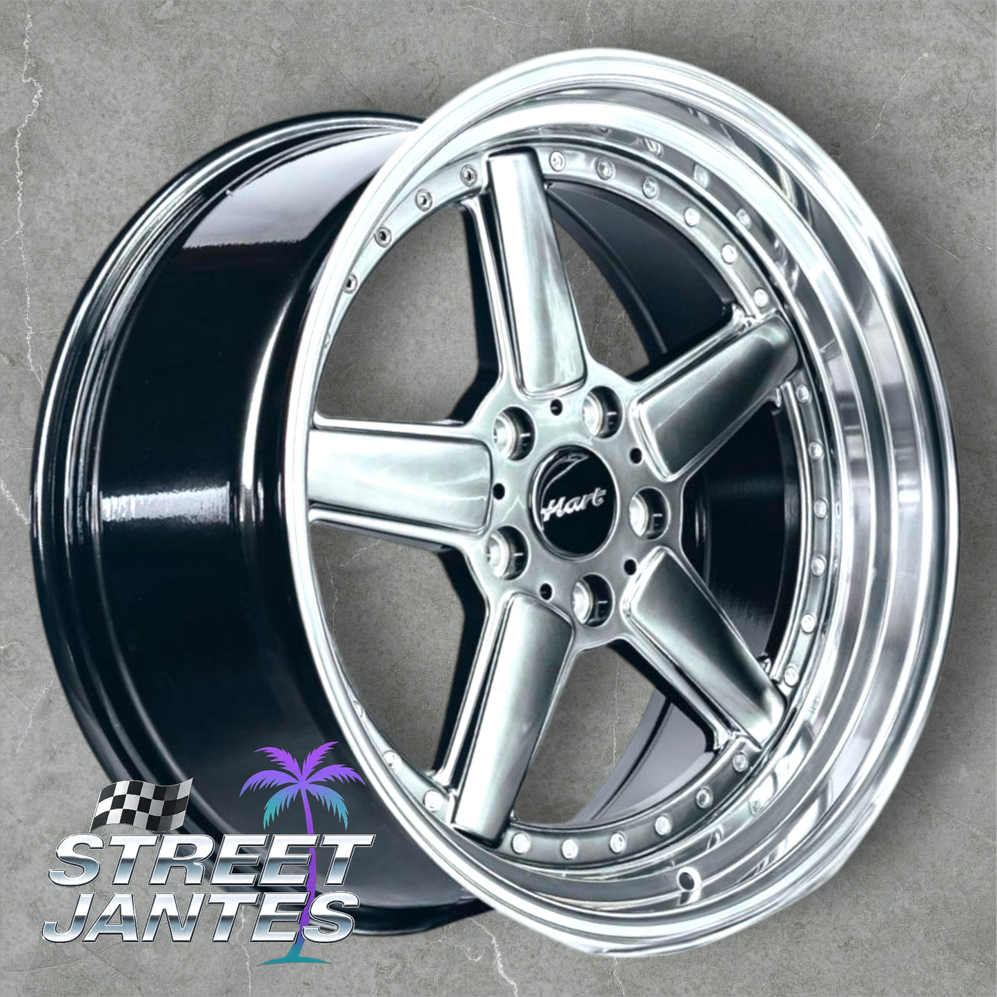 Jantes 19" 5x1120 🔥 HART WHEELS 🔥 TYPE AC DARK ( série 5 / 6 / 7 )